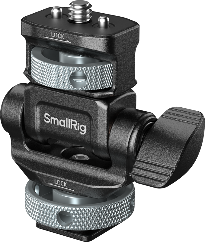 Product Image for Suport pentru monitor SmallRig 6313 pentru filmare orizontala si verticala, montura cold shoe